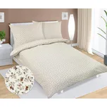 Povlečení flanelové - 140x200, 70x90 cm kvíteček
