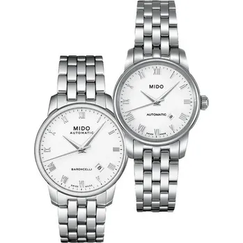 Hodinky SET Mido Baroncelli M8600.4.26.1 a M7600.4.26.1 + 5 let záruka a dárek ZDARMA