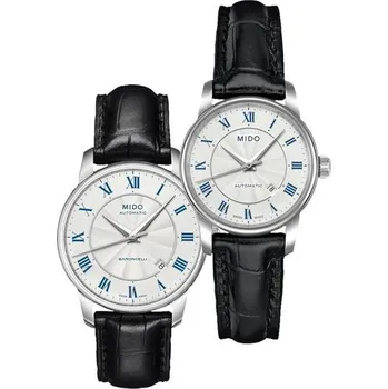 Hodinky SET Mido Baroncelli M8600.4.21.4 a M7600.4.21.4 + 5 let záruka a dárek ZDARMA