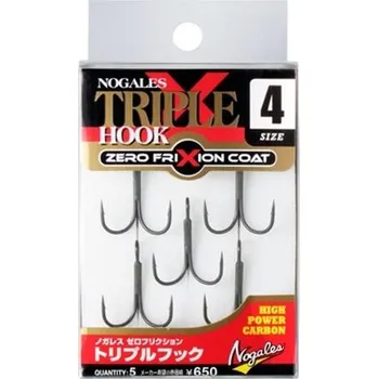 Rybářský háček Nogales Trojháčky Zero Friction Triple Hook - vel. 12 / 6ks