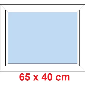 Okno Soft Plastové okno 65x40 cm, FIX neotevíravé