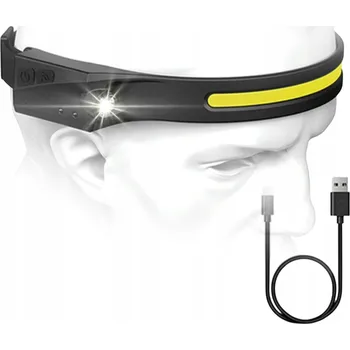 Čelovka Čelovka LED čelovka PASEK COB dobíjecí USB SENZOR POHYBU