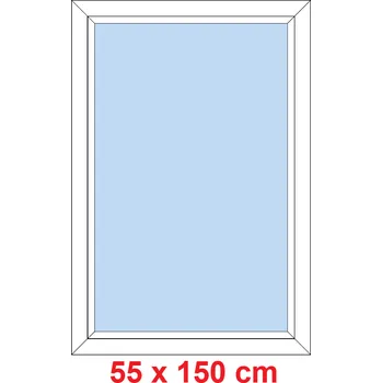 Okno Soft Plastové okno 55x150 cm, FIX neotevíravé