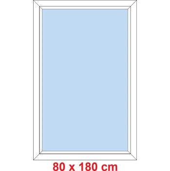 Okno Soft Plastové okno 80x180 cm, FIX neotevíravé