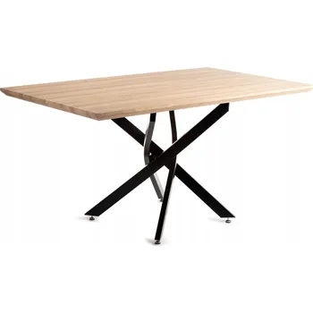 Jídelní stůl Kuchyňský stůl HowHomely obdélníkový černý 90 x 150 x 74 cm