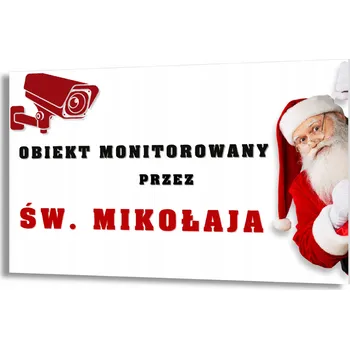 Vánoční dekorace Tabulka Objekt Monitorován Santou Vánoční Dekorace Velká