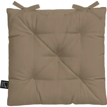 Polštář PROŠÍVANÝ POLŠTÁŘ NA KŘESLO ŽIDLI 40x40 CM S VAZÁNÍM NA TKANIČKY DEKORATIVNÍ