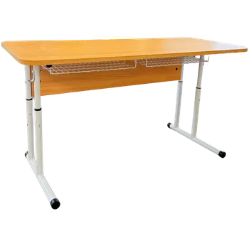 CLASS lavice II dvoumístná , drátěný koš, deska buk, šedý lak