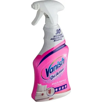 Čisticí prostředek na koerce a čalounění Vanish Oxi Action Multi-Textile odstraňovač skvrn na koberce 500 ml rozprašovač