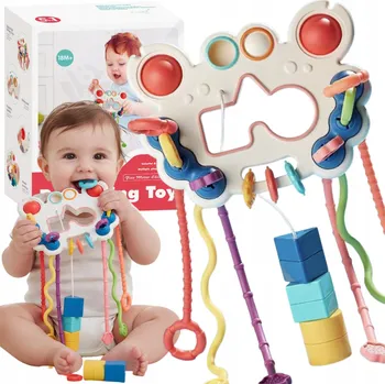 Hračka pro kojence KOUSÁTKO SENZORICKÁ HRAČKA MONTESSORI PRO MIMINKA