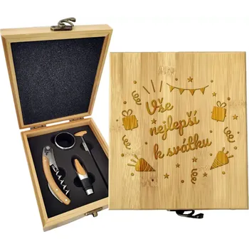 Víno Sablio Dárková sada na víno Vše nejlepší k svátku 2: 147×168×49 mm