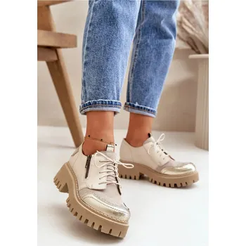 Dámské polobotky Elegantní kožené polobotky na platformě Maciejka Step in style, 41 i240_199809_2:41