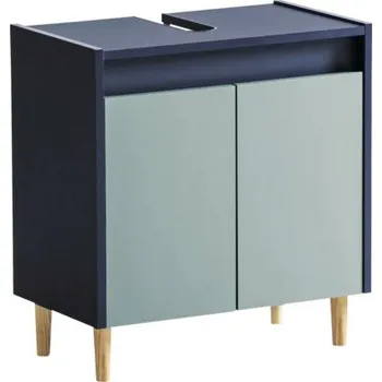 Koupelnový nábytek Koupelnová skříňka pod umyvadlo Möbelpartner Lovis modrá 56,9 x 60,1 x 33 cm