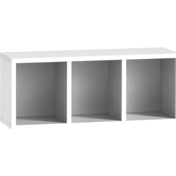 Koupelnový nábytek Nástěnný regál Möbelpartner Bjarne bílá 60,2 x 24,7 x 21,5 cm