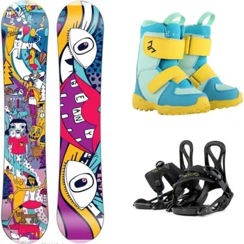 Snowboarding Beany Bark snowboard + Beany Kido vázání + Beany Joker boty 120 cm + XXS (EU 25-32) + EU 31/32 + DÁREK + Doprava ZDARMA