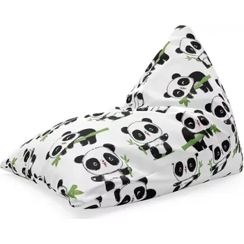 Sedací pytel Sablio Sedací vak Triangl Pandy s větvičkou: 120 x 100 x 100 cm