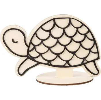 Dřevěná hračka Creative Dřevěná dekorace pro děti k ozdobení ŽELVIČKA