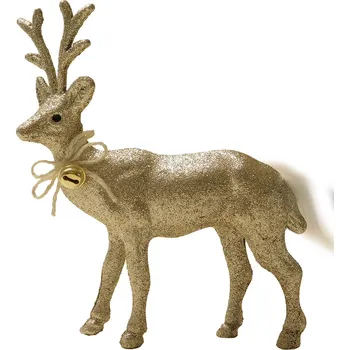 Vánoční dekorace PROHOME - Jelen zlatý dekorační