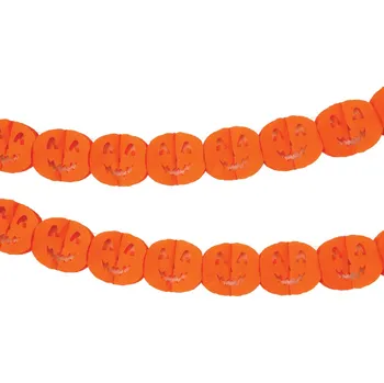 Junior Girlanda papírová 3 m - Dýně, Halloween