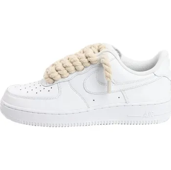 Dámská obuv Nike Air Force 1 White Low 07 Rope Laces Beige Velikost: 36.5