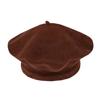 Módní doplněk Dámský baret Tonak 100% vlna - 37 vel. 11,5" (070734) hnědá