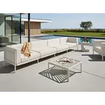 Zahradní 4místná pohovka světle béžová moderní venkovní pohovka stylová odolná Beliani