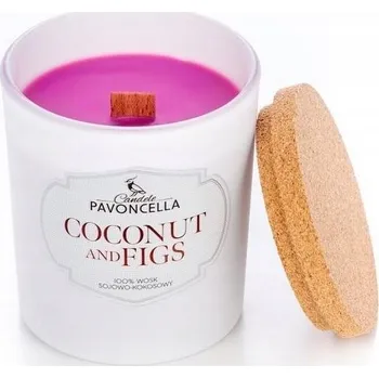 Svíčka Sójová vonná svíčka Coconut and Figs Pavoncella 1 ks