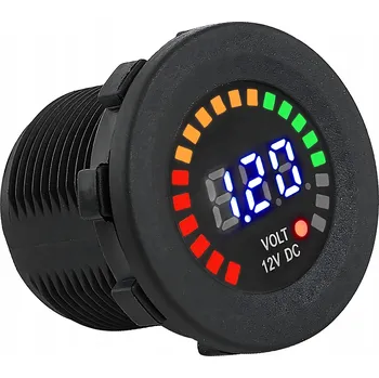 DIGITÁLNÍ VOLTMETR 12V MĚŘIČ BATERIE MACSEO_PL TESTER LOĎ ATV KAMPER