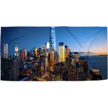 Osuška Sablio Ručník Noční mrakodrapy - 30x50 cm