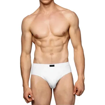 Slipy Atlantic Pánské Bílé Slipy 3ks - Klasický Střih, Bílá XL i41_9999931775_2:bílá_3:XL_