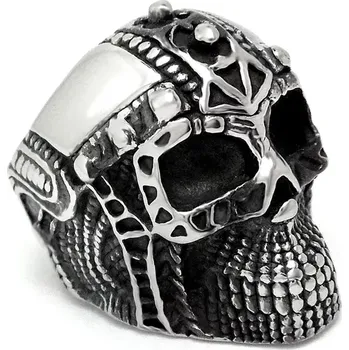 Prsten Prsten z chirurgické oceli Lebka Muerte - Velikost prstenu 67 (US 12)