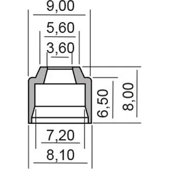 Těsnění pro motocykl RMS Gufero RMS 100669320 valve stem