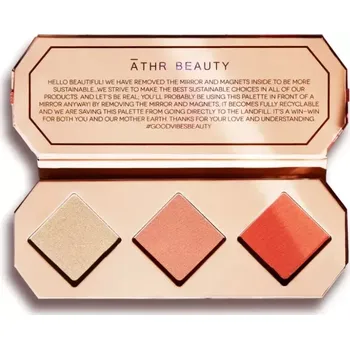 Tvářenka Aether Beauty Multifunkční paletka na tváře Crystal Charged Cheek AMBER