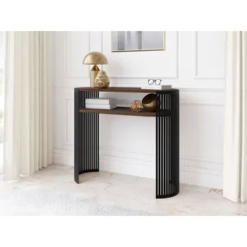 Toaletní stolek Toaletní stolek Zinzit, Barva: černá / ořech franklin tobacco MIRJAN 5903211454196