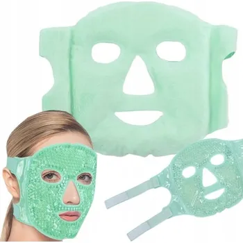Pleťová maska GELOVÁ CHLADÍCÍ MASKA NA OBLIČEJ A OČI, HŘEJIVÝ OBKLAD NA MIGRÉNU A BOLEST