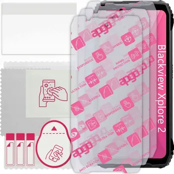 Pouzdro na mobilní telefon 3x Hybridní Sklo pro Blackview Xplore 2, alternativa tvrzeného skla