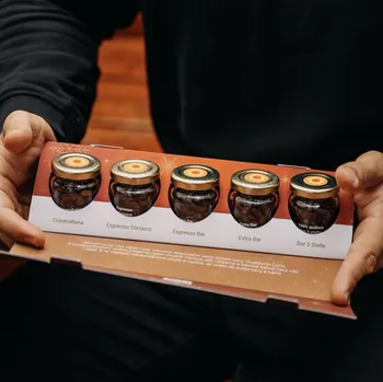 Káva Caffè Guglielmo Malá vánoční degustační sada tradiční italské kávy zrnková 5x 22 g