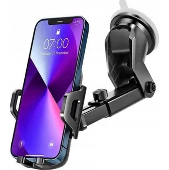 Držák telefonu INTMIX na sklo, černý, se silnou přísavkou a otáčením 360°