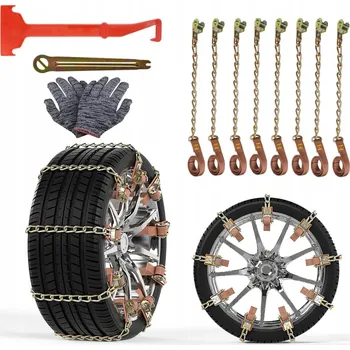 Sněhové řetězy Sněhové řetězy 330 KN 8 ks ZESTAW SNĚHOVÉ ŘETĚZY METALOW