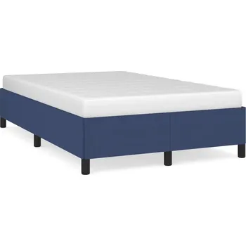 Postel Rám postele modrý 203 x 123 x 35 cm, samet, vhodný matrace 120 x 200