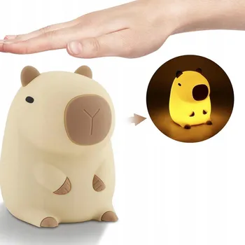 Lampička Dětská LED noční lampička ve tvaru kapsle – silikonová, napájení USB