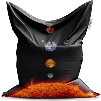 Sedací pytel Sablio Sedací vak Classic Planety a slunce - 150x100 cm