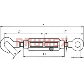 Šroub Napínák oko-hák DIN 1480 M8 pozink