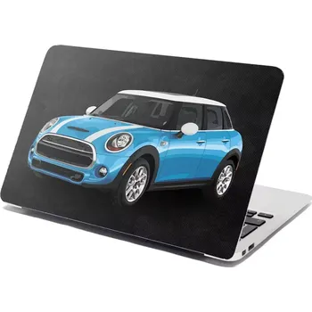 samolepka Sablio Samolepka na notebook Mini sedan Černé pozadí - 29x20 cm