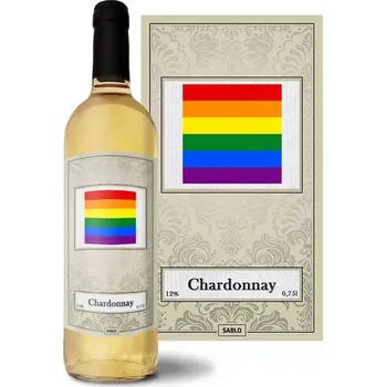 Víno Sablio Bílé víno Duhová vlajka: 0,75 l