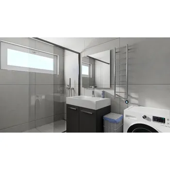 Radiátor Aura Chrom - otopné těleso 40x138 cm DDIN13800400SK80