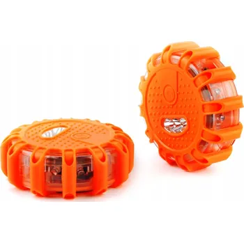 Maják Výstražná LED blikající lampa Maják Diskový s Magnet