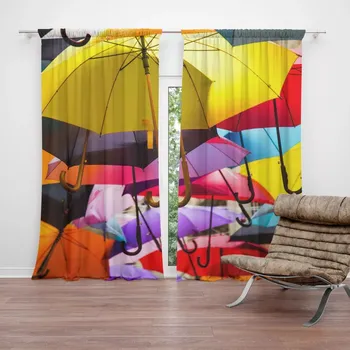 Závěs Sablio Závěs Deštníky: 2ks 140x250cm