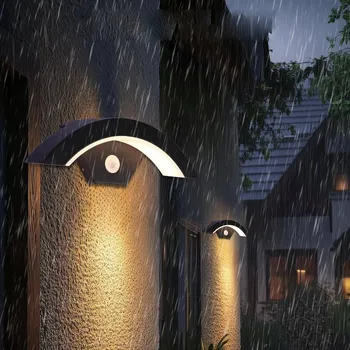 Venkovní osvětlení VENKOVNÍ LED SVÍTIDLO NAD VCHODOVÉ DVEŘE S POHYBOVÝM SENZOREM 18W IP65