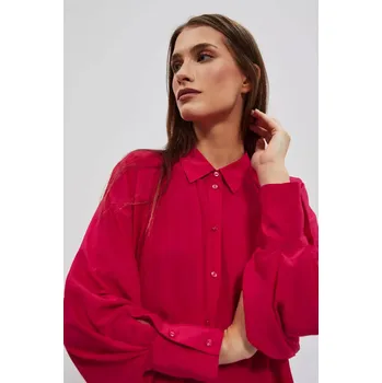 Dámská košile Dámská košile L-KO-4013 tmavě růžová - Moodo L